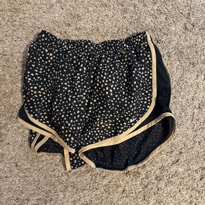 Nike Black and Tan Polka Dot Shorts
